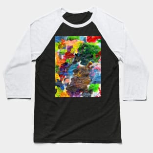 Abstract Color Diversity Baseball T-Shirt